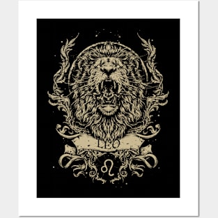 zodiac leo Posters and Art